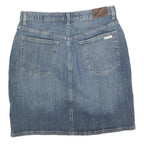 CALVIN KLEIN JEANS Womens Blue Denim Straight Knee Length Denim Plain M Casual