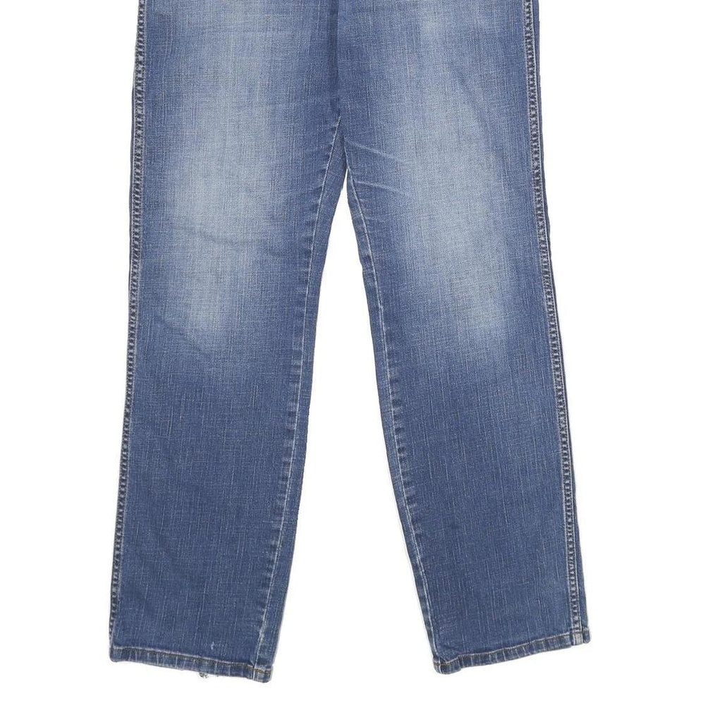 WRANGLER Mens Blue Regular Fit Straight Denim Jeans W33 L34 Classic Casual Wear