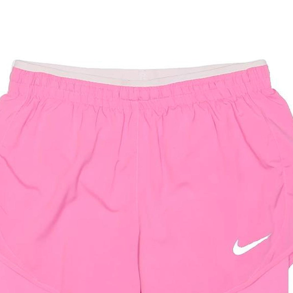 NIKE Womens Pink Casual Shorts XS W27 Polyester Blend Sports Running Gym