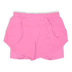 NIKE Womens Pink Casual Shorts XS W27 Polyester Blend Sports Running Gym