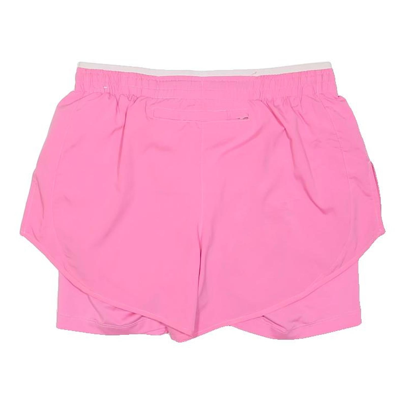 NIKE Womens Pink Casual Shorts XS W27 Polyester Blend Sports Running Gym