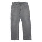 DICKIES Mens Jeans Grey Relaxed Straight Denim Medium W34 L30 Workwear Casual