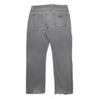 DICKIES Mens Jeans Grey Relaxed Straight Denim Medium W34 L30 Workwear Casual