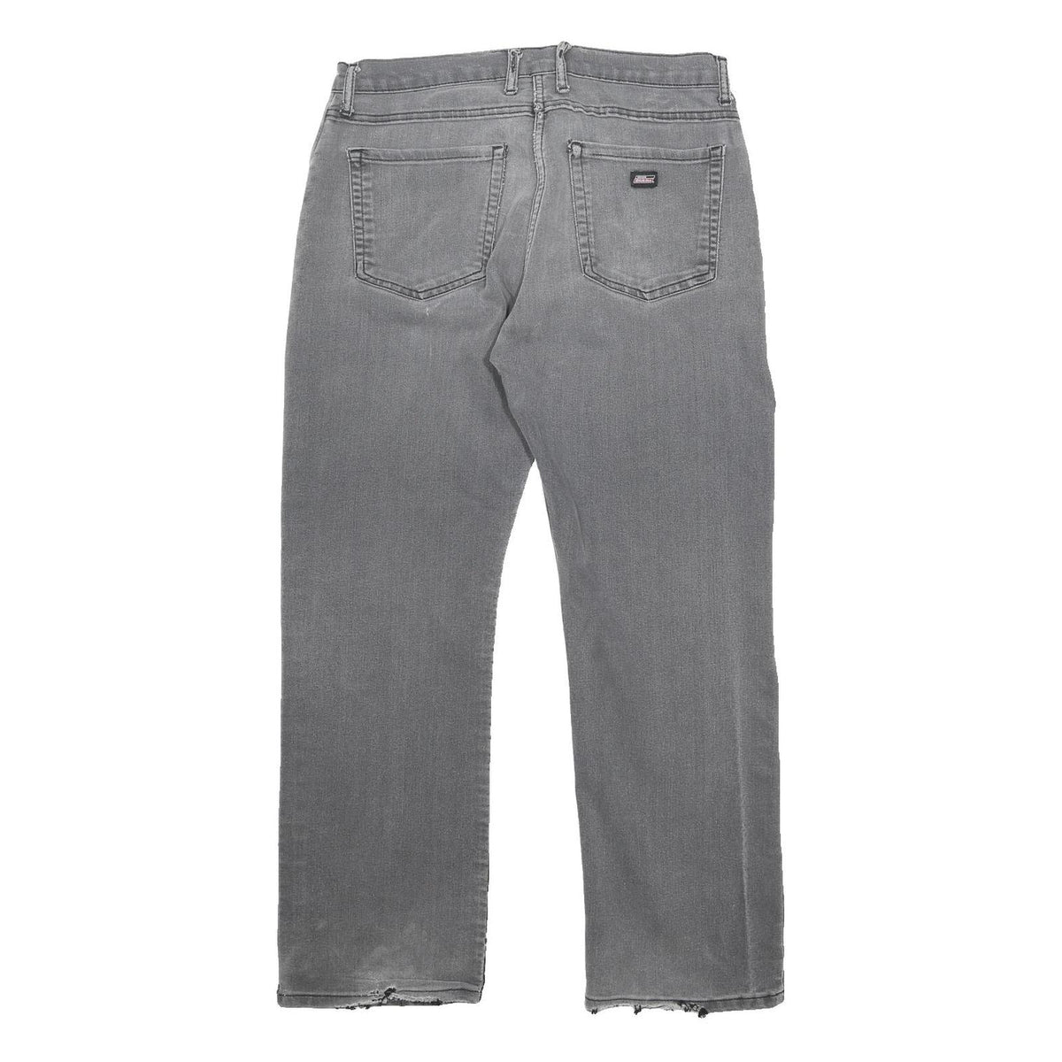 DICKIES Mens Jeans Grey Relaxed Straight Denim Medium W34 L30 Workwear Casual