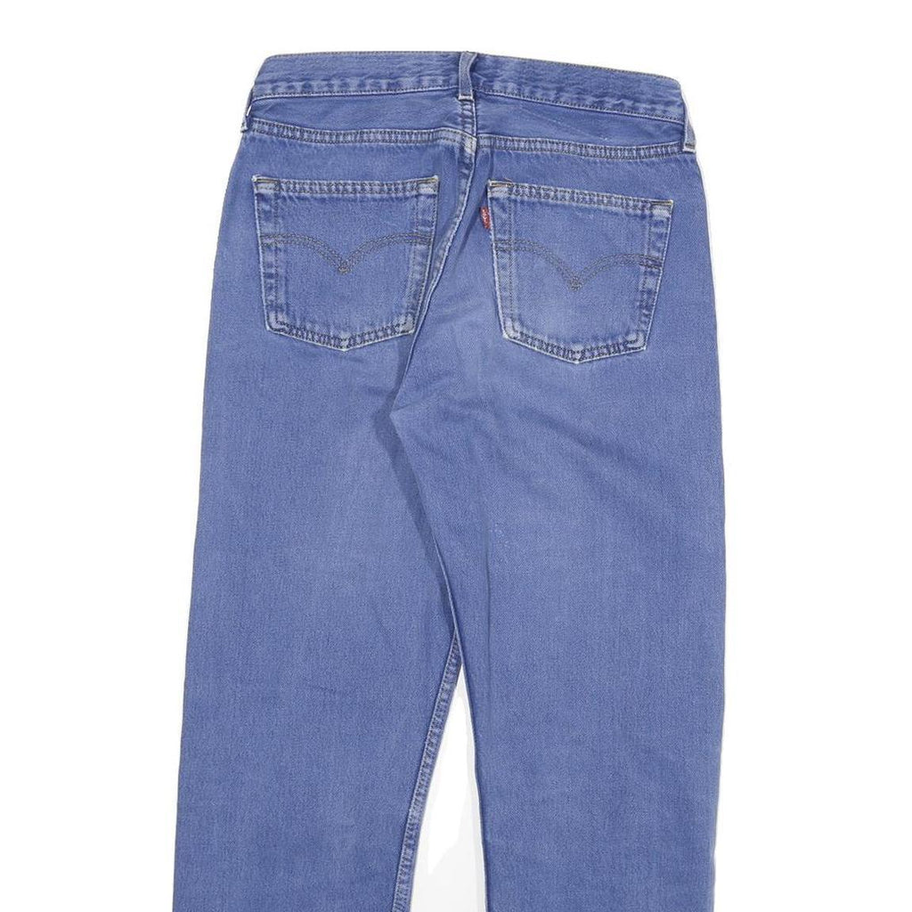 LEVI'S Mens Blue Regular Straight Denim Rinse W26 L26 Stylish Jeans