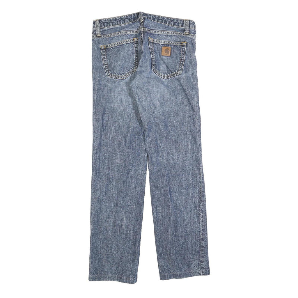 CARHARTT Womens Jeans Blue Slim Straight Denim Medium W26 L28 Stylish