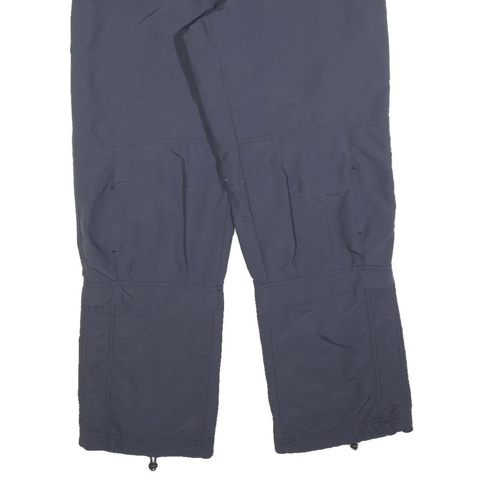 ADIDAS Womens Navy Regular Fit Polyester Blend Trousers W34 L30 Zip Closure