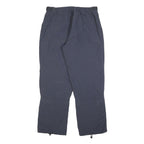 ADIDAS Womens Navy Regular Fit Polyester Blend Trousers W34 L30 Zip Closure