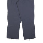 ADIDAS Womens Navy Regular Fit Polyester Blend Trousers W34 L30 Zip Closure