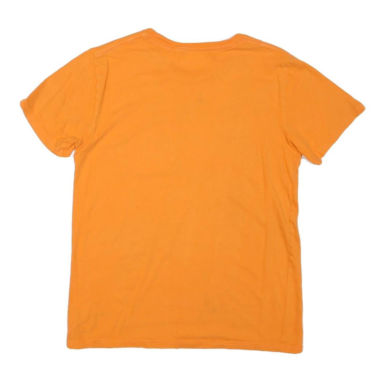 CARHARTT Womens Orange Pocket T-Shirt L Short Sleeve Round Neck Casual Cotton