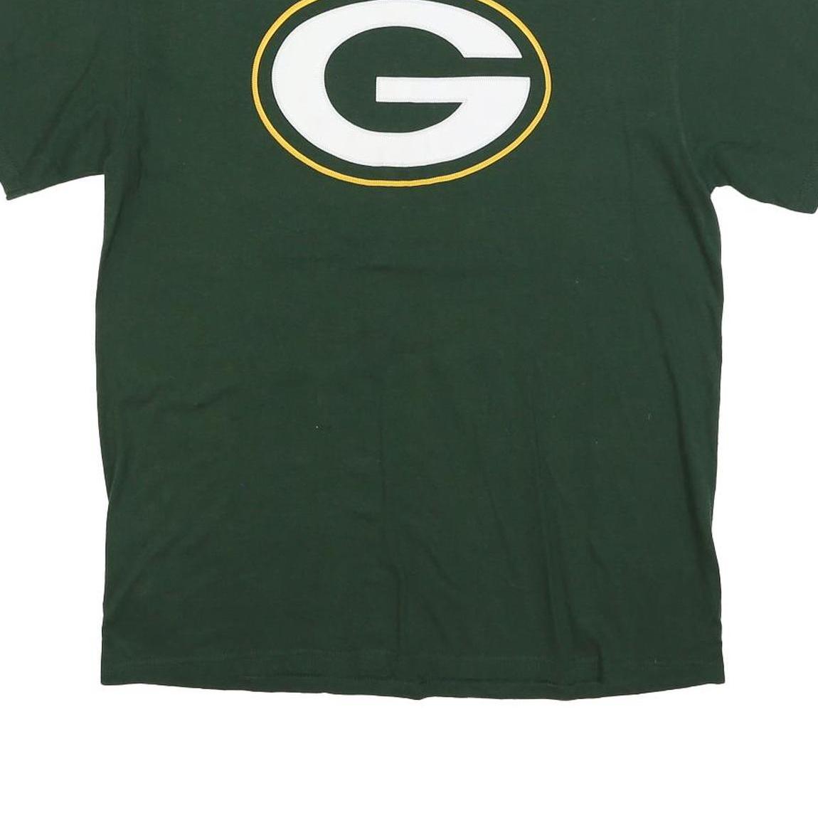 NFL Mens Green Rodgers 12 Graphic T-Shirt L Short Sleeve Crew Neck
