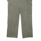 CARHARTT Mens Relaxed Green Cotton Blend Zip Trousers W33 L30 Workwear Painter