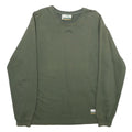 VITA.LIFE Mens Green Cotton Crew Neck Sweatshirt M Casual Pullover Top