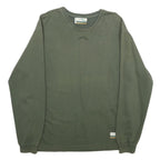 VITA.LIFE Mens Green Cotton Crew Neck Sweatshirt M Casual Pullover Top