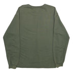 VITA.LIFE Mens Green Cotton Crew Neck Sweatshirt M Casual Pullover Top