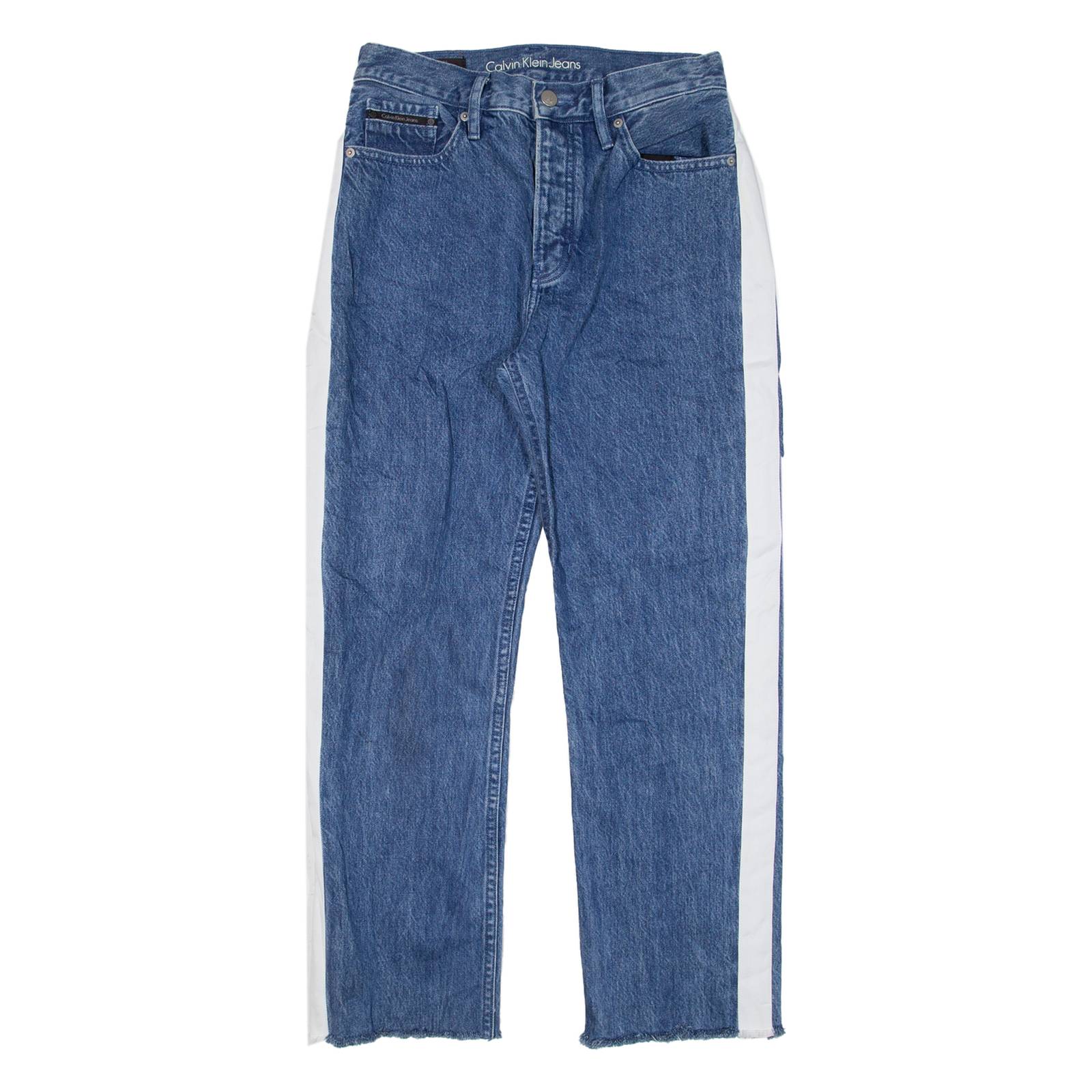 CALVIN KLEIN JEANS High Rise Womens Jeans Blue Regular Straight W28 L25