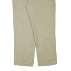 DICKIES Mens Cotton Blend Beige Regular Fit Straight Leg Trousers W36 L28