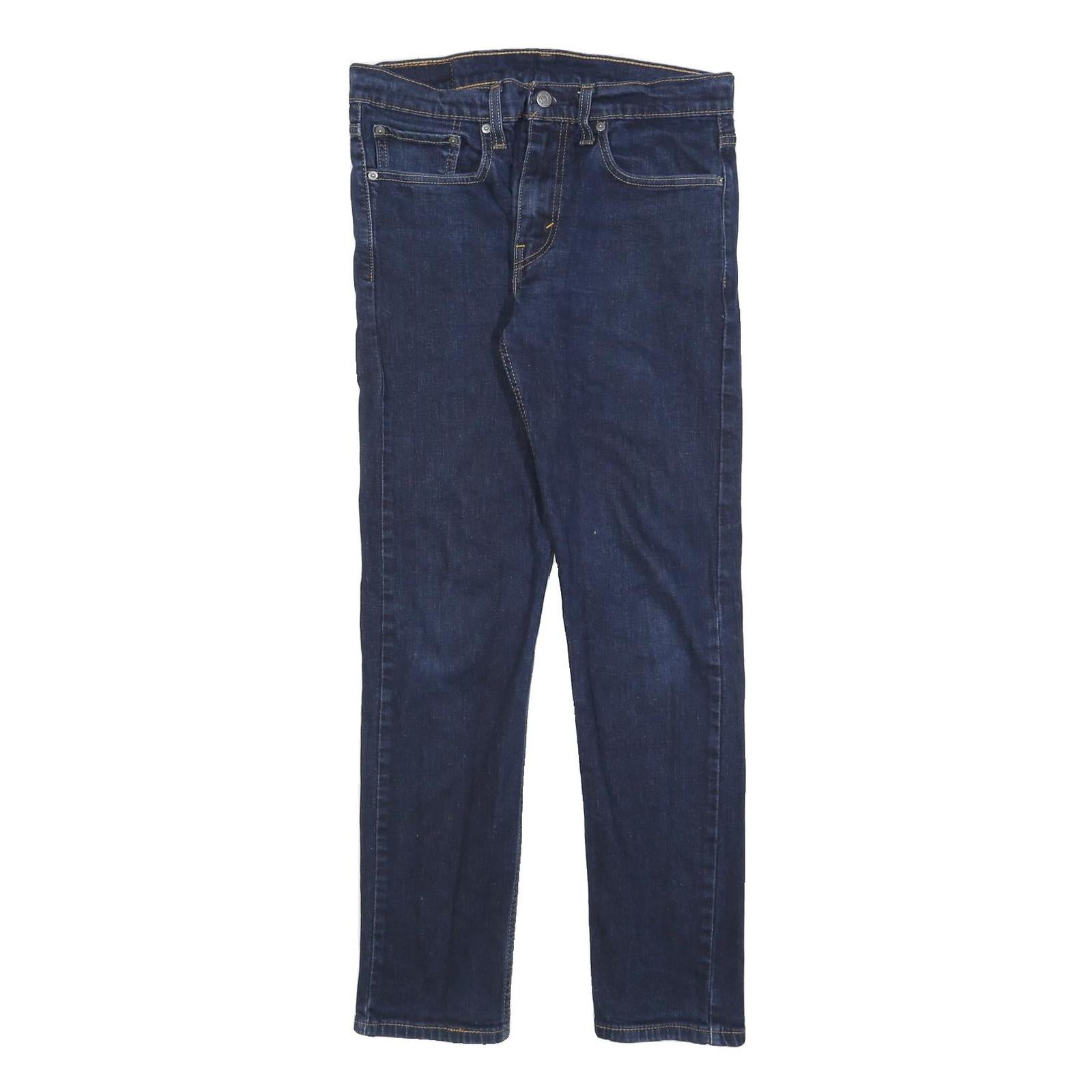 LEVI'S 502 Mens Slim Blue Denim Dark W31 L32 Slim Fit Jeans Zip Closure