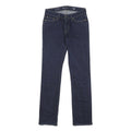 LEVI'S Womens Classic Jeans Blue Skinny Denim Raw W27 L32 Zip Cotton Blend