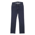 LEVI'S Womens Classic Jeans Blue Skinny Denim Raw W27 L32 Zip Cotton Blend