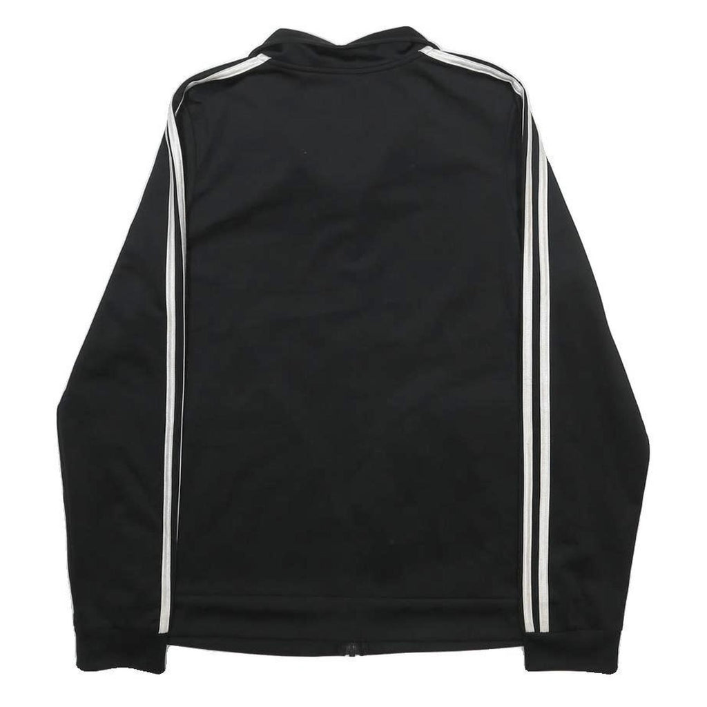 ADIDAS Womens Black & White Track Jacket XL Polyester Zip Full Zip Sportswear