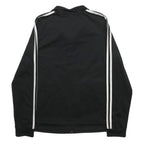 ADIDAS Womens Black & White Track Jacket XL Polyester Zip Full Zip Sportswear