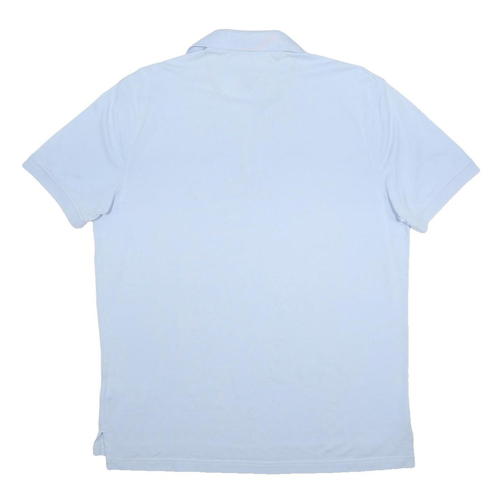 TOMMY HILFIGER Mens Light Blue Polo Shirt XL Cotton Short Sleeve Basic