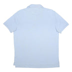 TOMMY HILFIGER Mens Light Blue Polo Shirt XL Cotton Short Sleeve Basic