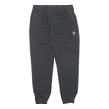 ADIDAS Mens Joggers Black L W32 L30 Classic Tapered Cotton Blend Casual