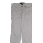 CALVIN KLEIN JEANS Mens Regular Cotton Grey Trousers W32 L32 Casual Zip Fly