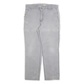 CARHARTT Mens Jeans Grey Relaxed Straight Denim Medium W40 L32 Casual Workwear