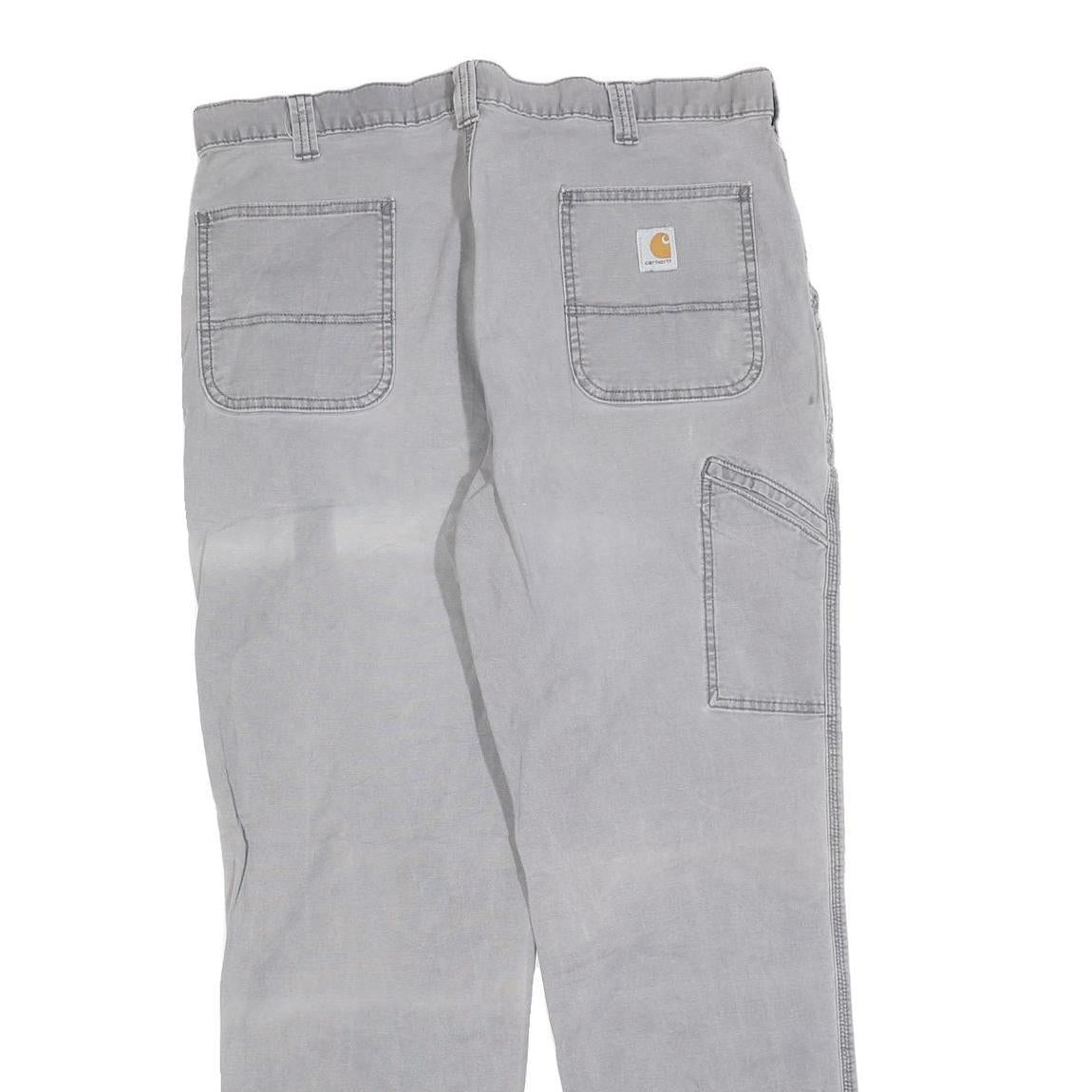 CARHARTT Mens Jeans Grey Relaxed Straight Denim Medium W40 L32 Casual Workwear