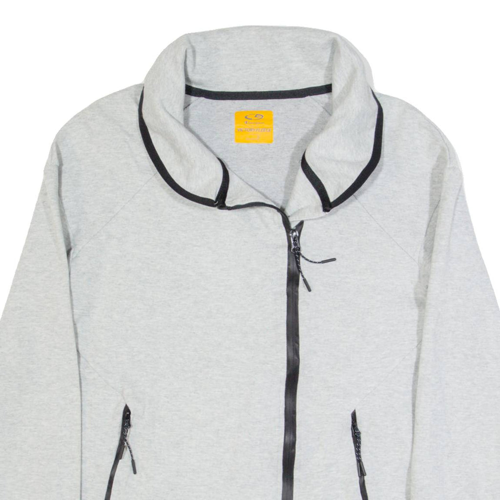 CHAMPION Victory Fleece Mens Track Jacket Grey S