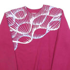 LEE Womens Red Pullover M Cotton Blend Sweatshirt Crew Neck Casual