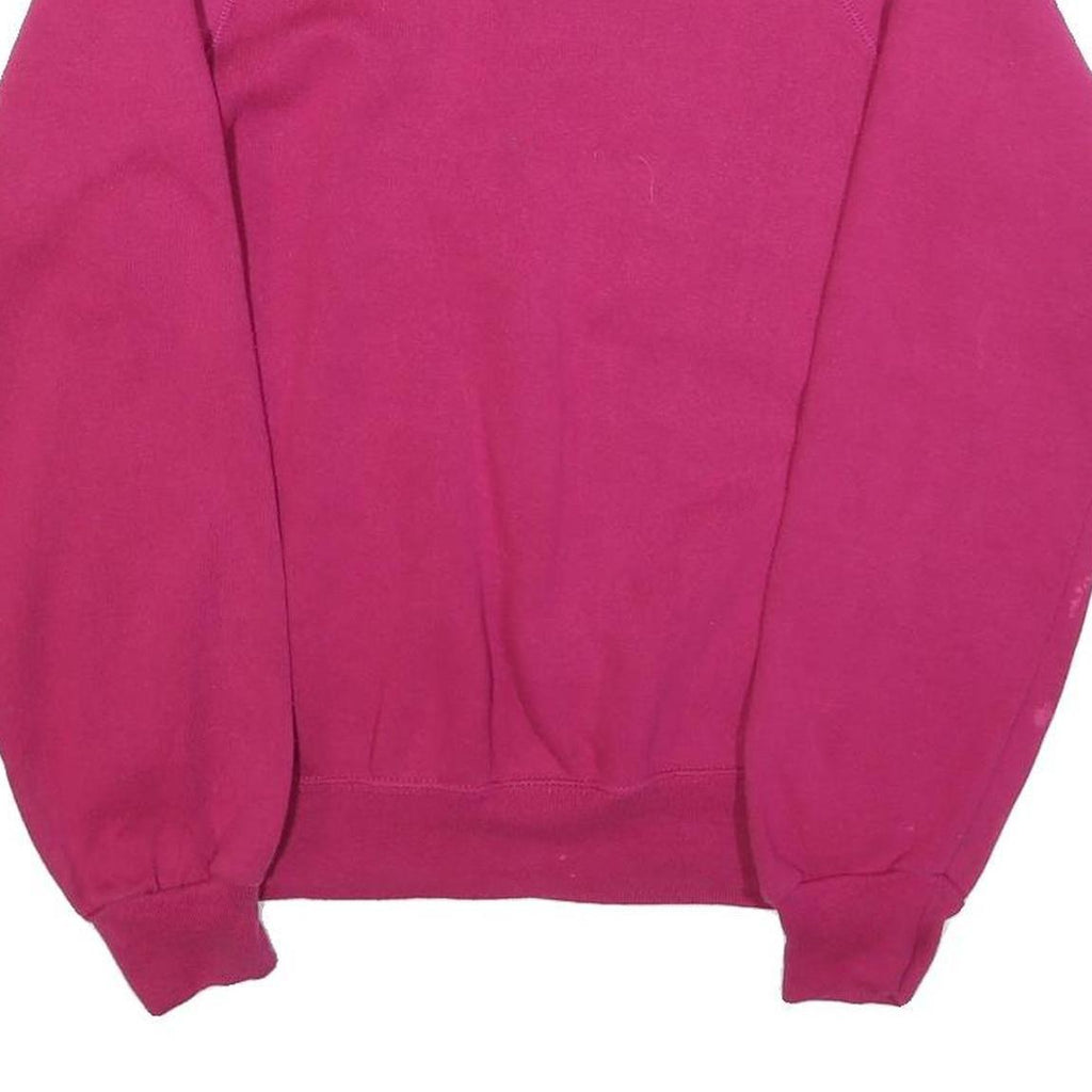 LEE Womens Red Pullover M Cotton Blend Sweatshirt Crew Neck Casual