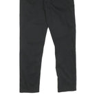 CALVIN KLEIN JEANS Womens Black Regular Fit Straight Trousers Cotton Blend W30
