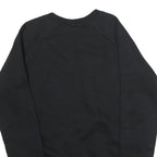 NIKE Mens Black Crew Neck S Cotton Blend Pullover Sweatshirt Bold Logo