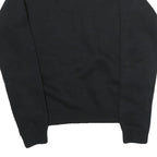 NIKE Mens Black Crew Neck S Cotton Blend Pullover Sweatshirt Bold Logo
