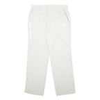 ADIDAS Mens Polyamide White Relaxed Straight Trousers W34 L31 London 2012