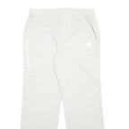 ADIDAS Mens Polyamide White Relaxed Straight Trousers W34 L31 London 2012