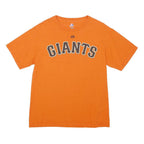 MAJESTIC Mens Orange Giants Graphic T-Shirt M Short Sleeve Crew Neck Baseball