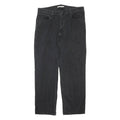 LEVI'S 528 Mens Jeans Black Regular Straight Denim Dark W36 L41 Zip Cotton Blend