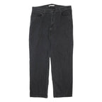 LEVI'S 528 Mens Jeans Black Regular Straight Denim Dark W36 L41 Zip Cotton Blend