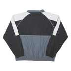 LEE Mens Black & Grey Zip Front Track Jacket XL Polyester Blend Colourblock