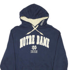 STADIUM Mens Navy Blue Notre Dame Irish Pullover Hoodie L Cotton Blend Casual