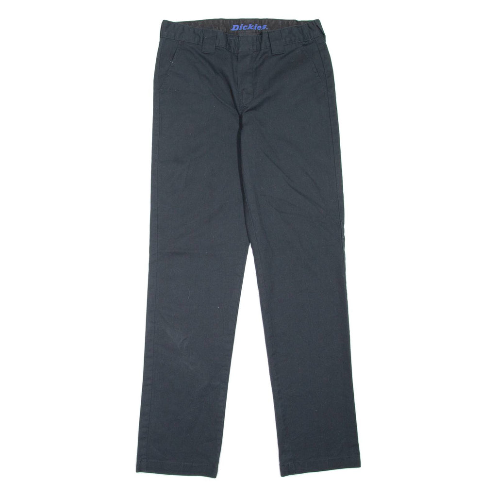 DICKIES Workwear Womens Trousers Black Slim Tapered W28 L30