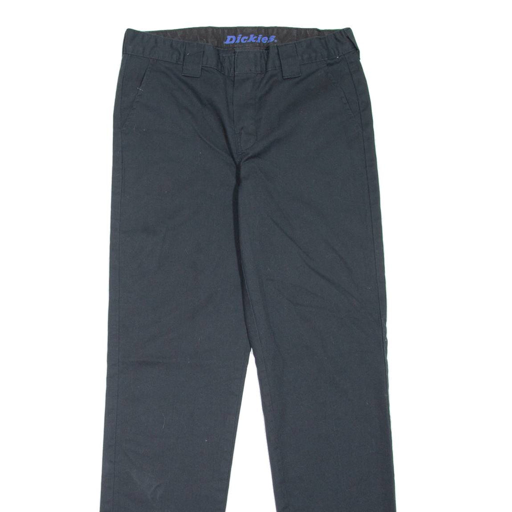 DICKIES Workwear Womens Trousers Black Slim Tapered W28 L30