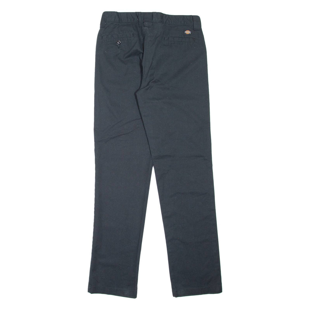 DICKIES Workwear Womens Trousers Black Slim Tapered W28 L30