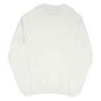 CHAPS Mens White Plain Cotton Blend Jumper Crew Neck Basic Knit 2XL Classic Fit