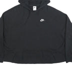 NIKE Womens Black Hoodie Pullover XL Cotton Blend Sportswear Casual